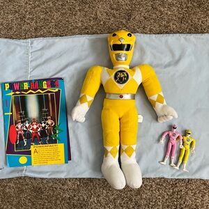 Vintage set of the original power rangers items